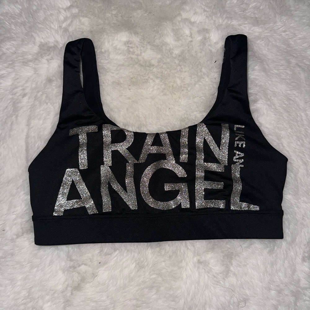 VICTORIA’S SECRET SPORTS BRA BLACK GLITTER